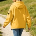 thumbnail image 4 of IUYRTFE Women's Hooded Windbreaker Jacket with Zipper and Snap Button Placket Lightweight Water Resistant Outdoor Coat for Hiking Travel and Daily Wear, 4 of 9
