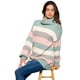 thumbnail image 2 of Suéter de punto a rayas Roman Fashion /Juvenil, 31044 (Pistache) verde claro G, 2 of 3