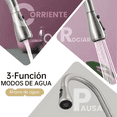 thumbnail image 3 of Grifo de cocina, grifo mezclador de agua fría y caliente de acero inoxidable Xtellar plateado, 3 of 4