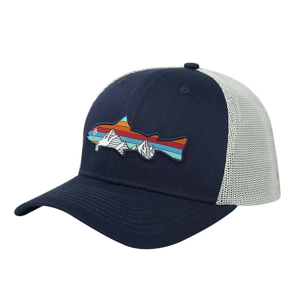 HDE LRD Men Fishing Hats Trucker Hat Flexible Fit Mesh Fitted