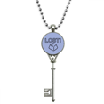 thumbnail image 1 of Loss Keyboard Control Effects Pendant Vintage Necklace Silver Key Jewelry, 1 of 3
