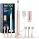thumbnail image 1 of wonima02 Sonic Electric Toothbrush for Adults, Pink, 3Dupont & 3Toray Brush Heads, 1 Charge for 90 Days Use, 5 Modes, A Extra Toothbrush, Includes Wall Adapter, 1 of 1