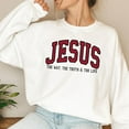 thumbnail image 2 of Christian Sweatshirt – Love Like Jesus Crewneck, Faith-Based Pullover for Women and Men, Religious Bible Verse Shirt, Inspirational Gift Apparel, 2 of 5