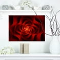 thumbnail image 1 of Fractal Red Flower of Love - Flower Artwork on Canvas, 1 of 3