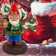 thumbnail image 5 of Gnomos de jardín gruñones decoraciones divertidas estadísticas de escultura traviesa del dedo medio, 5 of 5