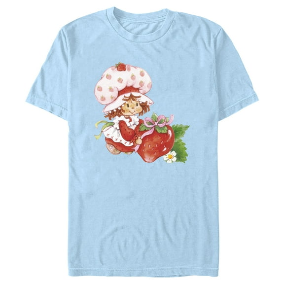Men's Strawberry Shortcake Watercolor Berry  Graphic T-Shirt