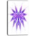 thumbnail image 2 of Bright Purple Unique Fractal Flower - Large Abstract Canvas Artwork, 2 of 3