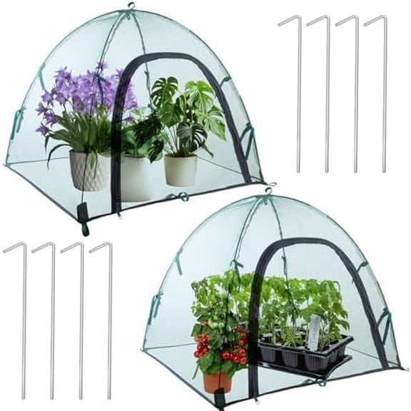 2pack Pest Guard Cover,22.8x22.8x22.8 Inches Garden Mesh Plant Cover Insect Bird Barrier Netting Mesh Outdoor Mesh Plant Enclosure Plant Tent Cover Pest Protection Guard for Fruit Vegetables