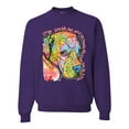 thumbnail image 1 of Neon Lab Dog Lover Shirt | Labrador Dogs Speak To Those Who Listen | Dean Russo Art Animal Lover Unisex Crewneck Sweatshirt, Purple, Medium, 1 of 6