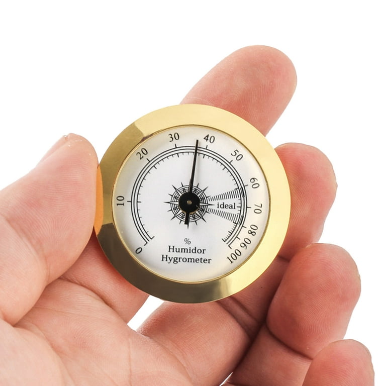 HGYCPP Round Analog Hygrometer for Cigar Humidor Guitar Cabinets