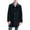 Black, variant on London Fog Mens Clark Wool Blend Midi Top Coat