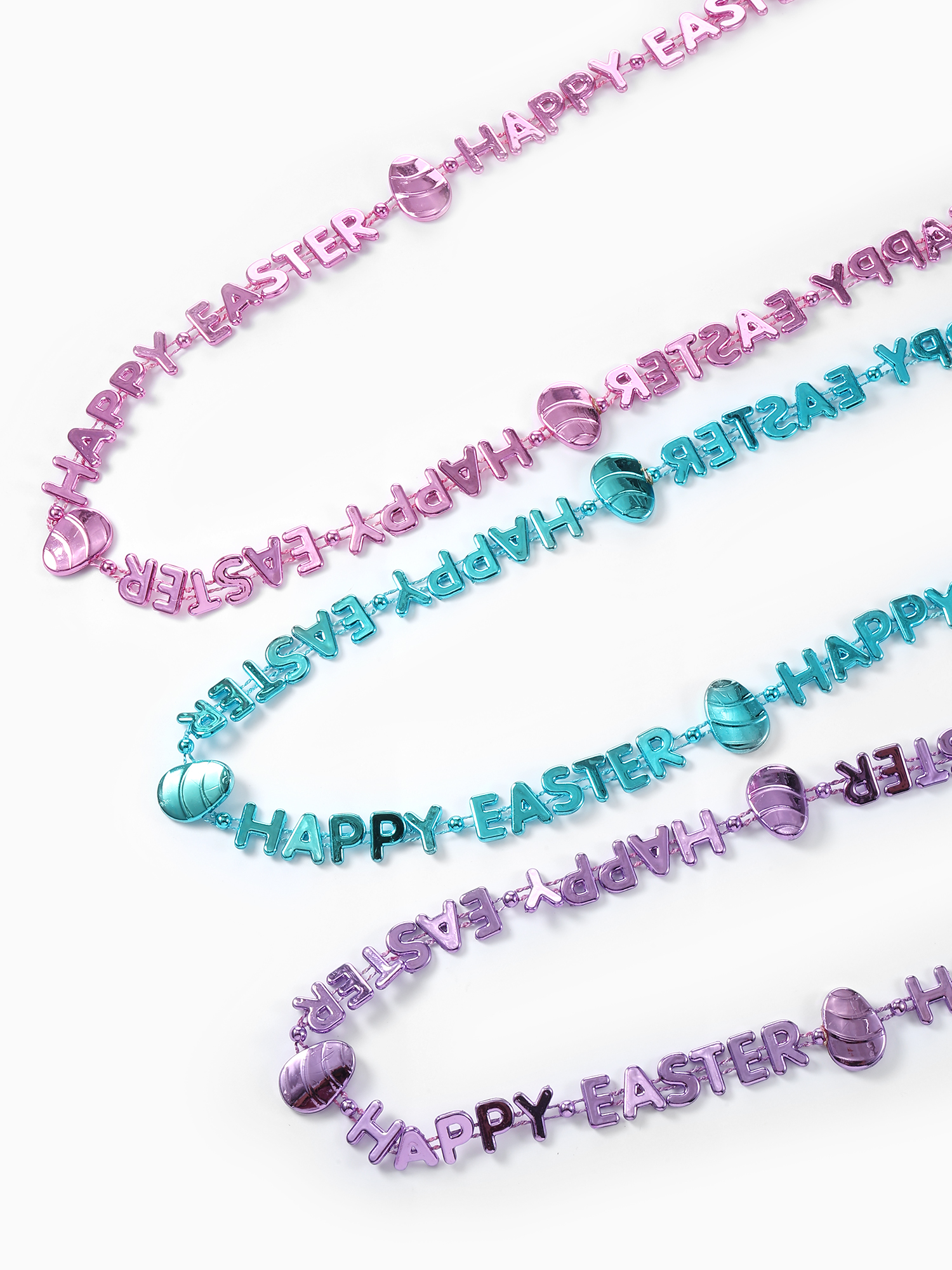 Way to Celebrate Easter Festive Metallic Necklace Set