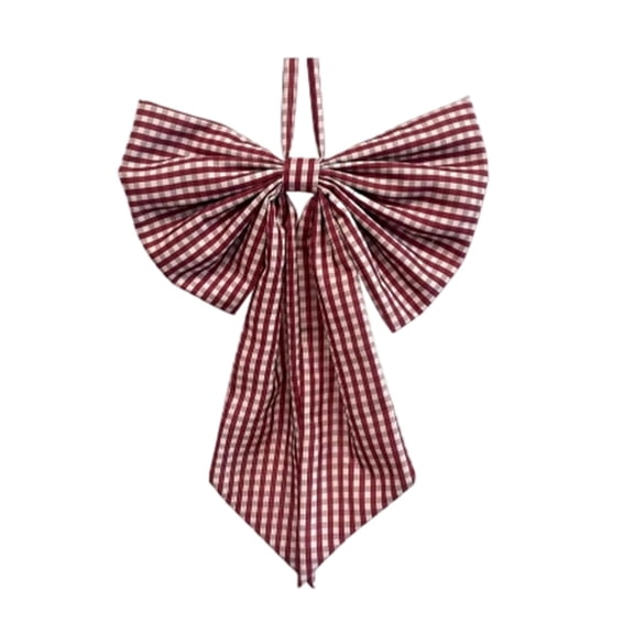 Extra Large Festive Bow with Flowing Ribbon for Door Hanging Ornament and Home Décor