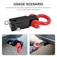 thumbnail image 4 of WINMAX AUTOMOTIVE TOOLS Receiver Hitch D-Ring With 5T 3/4In Shackle Tow Hook Winch Mount To 2" Receivers, 4 of 11