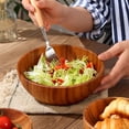 thumbnail image 3 of 4x Ensaderas Taldas a Mano de Madera, Perfectas para Comida, Nueces, Aperitivos, Postres, Decoración de Vajil de perfecl Ensaladera, 3 of 8