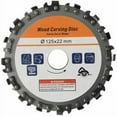 thumbnail image 1 of Chainsaw Disc For Stump Grinder, 16 Teeth Design High Efficiency Stainless Steel Wood Carving Circular Saw Blade Compatible With 5 Inch Angle Grinder, Compact Size For, 1 of 5