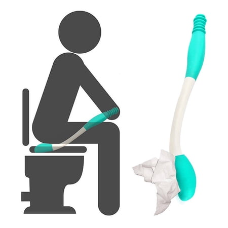 Tretra Toilet Scrub with Extended Handle  Retractable  Pressing Design