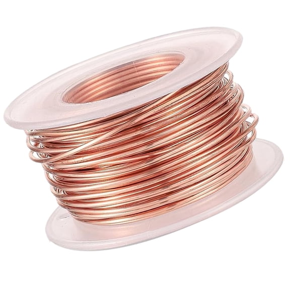NTCLHFXU 20m Bare Copper Wire, Electroculture Gardening Wire for Plants, Bonsai Training and Floral Arrangements