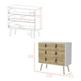 thumbnail image 2 of Chests Of Drawers, Dresser Magness, Bedroom, White / Macadamia, Multicolor Dressers,Engineered Wood Wooden Dressers, Furniture Bedroom Furniture Dressers, Chests & Wardrobes, 2 of 7