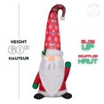 thumbnail image 2 of Christmas Inflatable Gnome with Damask Cap, 2 of 5