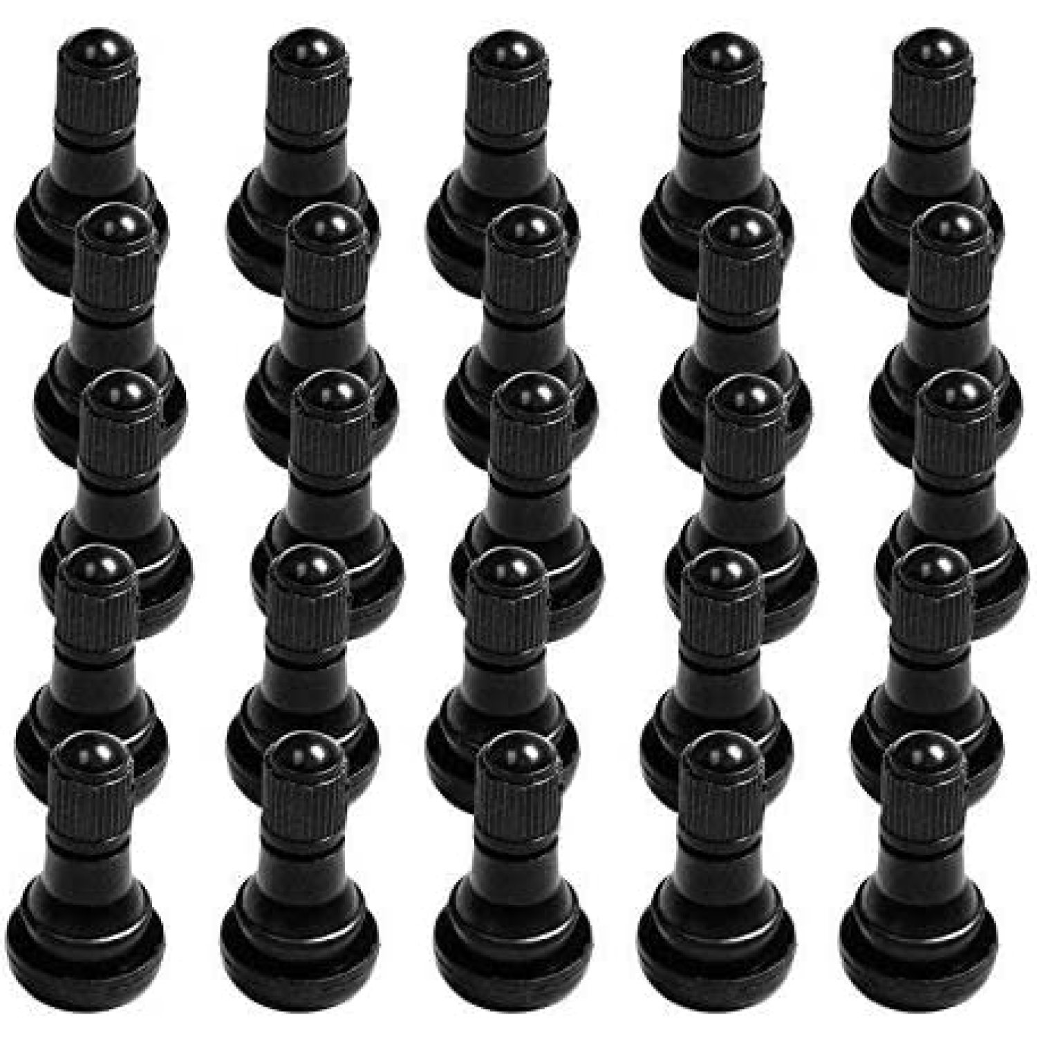 Codllyne 25 Pack TR412 Rubber Tire Snapin Short Valve Stem ATV Lawn