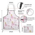 thumbnail image 3 of Princess Unicorn Pattern Apron-Garden Aprons for Women with Pockets-Cotton Linen Waterproof Kitchen Cooking Gardening Aprons Adjustable for Kitchen,Cooking,BBQ and Salon 33x27 Inch, 3 of 7