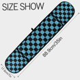 thumbnail image 3 of Dailycode Double Sided Oven Mitt with Loop Heat Resistant Kitchen Long Potholders 7" x 35" Black Blue Checked, 3 of 6