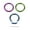 Green, variant on Anodized Titanium over Surgical Steel Seamless Segment Ring Nose Ear Lip Nipple