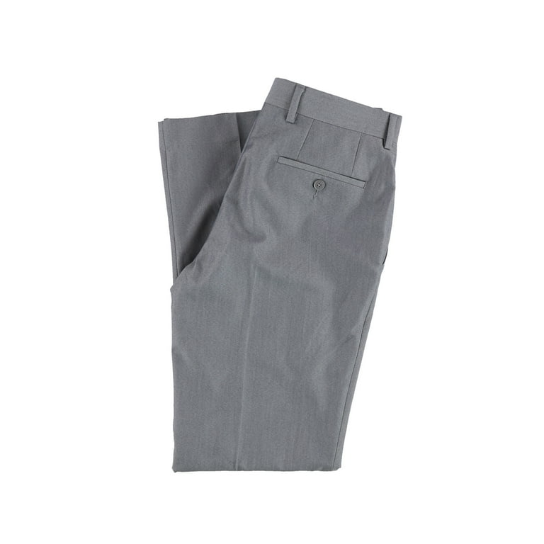 Bar III Mens Slim-Fit Solid Dress Pants Slacks, Grey, 30W x 32L