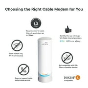 ARRIS Surfboard DOCSIS 3.1 Multi-Gigabit Cable Modem with 2.5 Gbps Ethernet Port, Approved for Cox, Xfinity, Spectrum and Others, Wireless Technology - New Condition
