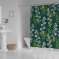 thumbnail image 3 of Coolnut Bath Shower Curtain Liners Beautiful Flowers Decoration 72x72in Polyester Waterproof with 12 Curtain Hooks, 3 of 6