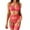 Hot Pink, variant on Sexy Sheer Mesh Pajamas Lingerie Set High Waist Sleepwear Bra And Panty Two Piece Nightwear Garter High Heels