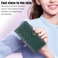 thumbnail image 7 of K-Lion for iPhone 13 mini Case, iPhone 13 mini Wallet Case for Women Men, Durable PU Leather Magnetic Flip Wallet Phone Case with Zipper Card Holder Wrist Strap,Green, 7 of 7