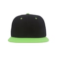 thumbnail image 2 of Top Headwear Flat Bill Adjustable Snapback Cap - Black/Green, 2 of 2