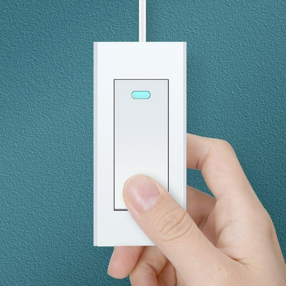 QIFULL Multi Function White Wall Paddle Switch for Home Lamp Safety and Daily Use