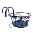 thumbnail image 1 of koolsoo Hanging Railing Planter Baskets Flower Pot Holder Hanger Iron Potted Plants Rack Black, 1 of 7