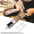 thumbnail image 2 of Costura de cuero Irfora Kit de herramientas de costura de cuero para manualidades, cerradura automática, llave de punzón para coser, 2 agujas, hilo negro Irfora Costura de cuero, 2 of 7