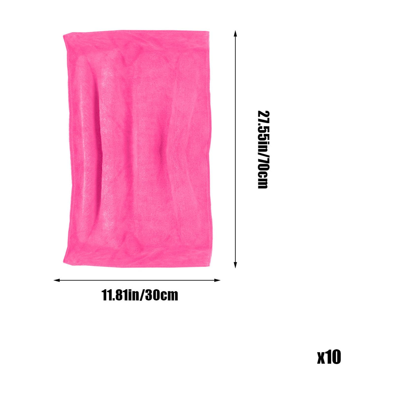 10 Pack Microfiber Bath Towels, Soft Washcloths, Highly Absorbent Extra Large Towels, Quick Drying, for Shower Summer Sport Pool Beach Bathroom