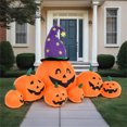 thumbnail image 3 of 8 FT Halloween Inflatable Pumpkin Decorations with Built-In LED Lights for Indoor Outdoor Garden Yard Party Holiday Decoration, 3 of 7