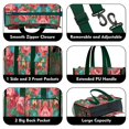 thumbnail image 3 of Teacher Tote Bag,Pioneer Flower Floral Print Pattern Teacher Utility Tote Bag,Large Work Tote Bags for Women with Multiple Pockets,Top Zipper Closure,13.8x10.6x6.7 Inch, 3 of 5