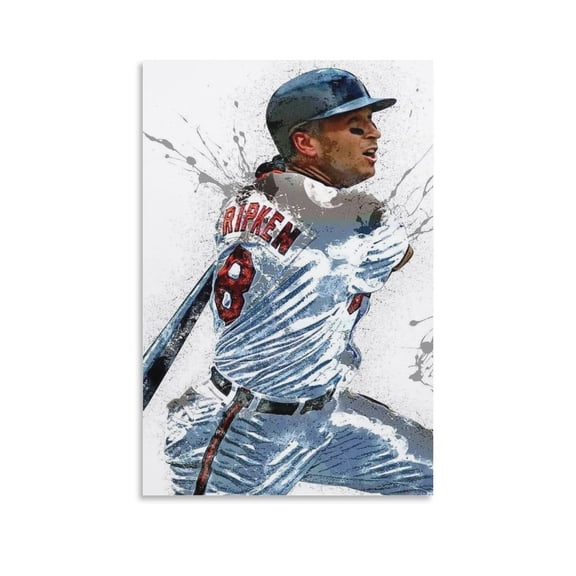 Cal Ripken Jr Poster Room Aesthetic Poster Print Art Wall Painting Canvas Posters Gifts Modern Bedroom Decor 12x18inch(30x45cm)