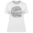 thumbnail image 1 of Sketch Under Sea Stingrays  T-Shirt Women -Image by Shutterstock, Female Medium, 1 of 2