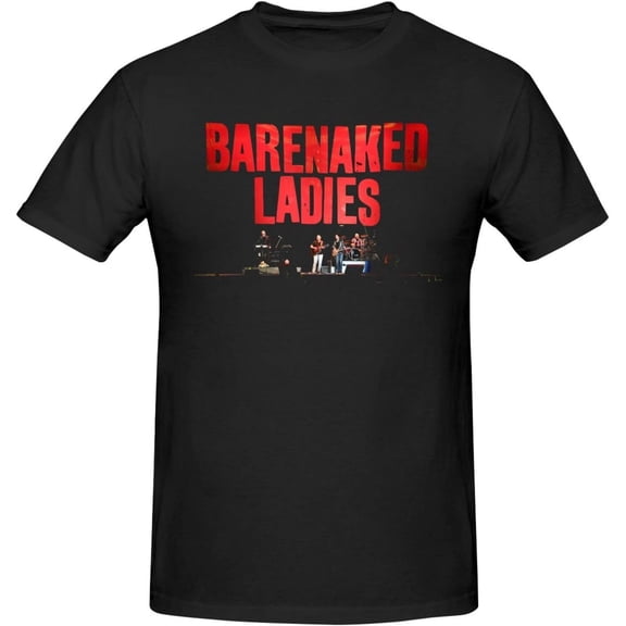 Barenaked Ladies Music T-Shirt for Men Women Cotton Crew Neck Short Sleeve Casual Stylish Tee Black