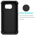 thumbnail image 2 of Galaxy S6 Case, Samsung Galaxy S6 Case, [Black] Rugged Rubber Plastic Impact Defender Slim Hard Case Cover Shell For Samsung Galaxy S6 S VI G9200 GS6 All Carriers, 2 of 4