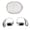 White, variant on Yajisi Language Translator Earbuds 144 Online Languages Bluetooth 5.4 Wireless Clip On Real Time Translation with APP for Travel Music and Calls White (3.94 inches / 10 cm)