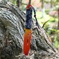 thumbnail image 3 of Dispatch 4.4" Blade Length,Multi-Color Fixed Blade, Hunting Knife, Camping Knife with Leather Sheath and Handle with Cord, 3 of 7