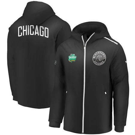 Chicago Blackhawks Fanatics Branded 2019 NHL Winter Classic Authentic Pro Hooded Full-Zip Jacket - (Best Hood Fan 2019)