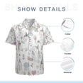 thumbnail image 7 of High Quality Hawaiian Shirts for Men Short Sleeve Aloha Beach Shirt Floral Summer Casual Button Down Shirts Blouses LFGM2A, 7 of 7