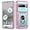 Rose Gold for Google Pixel 8 Pro, variant on Design for Google Pixel 8 Pro Phone Case with Screen Protector Ring Holder Kickstand Heavy Duty Rugged Shockproof Military Grade Bumper Protective Cover for Women Men Girls 6.7 inch Red