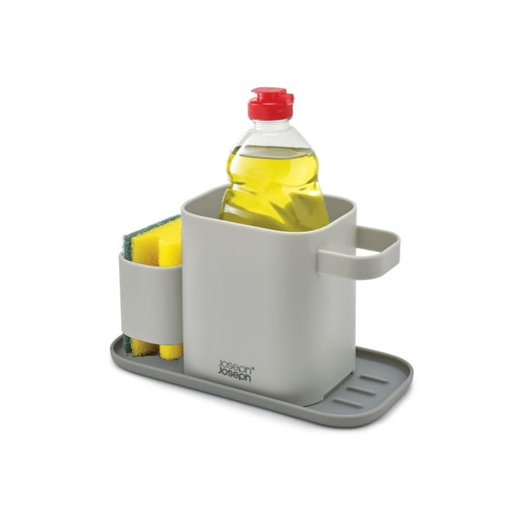 Joseph Joseph Duo 3-in-1 Sink Caddy Organizer with Ventilated Sponge Holder, Dish Soap Bottle Compartment & Brush Storage